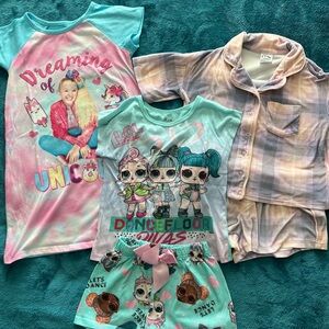 Lot of 3 pair of Girls Pajamas - size 6x/7
